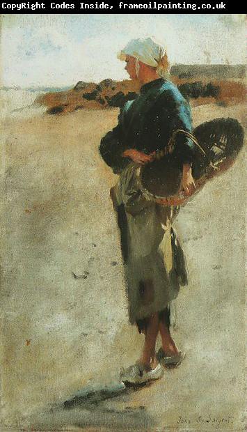 John Singer Sargent Breton Girl with a Basket